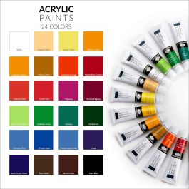 Royal & Langnickel Essentials Acrylic Set 24 X 12ml Tubes
