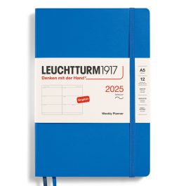 Leuchtturm A5 Softcover Weekly Planner 2025 Sky