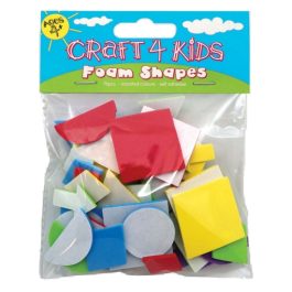 Craft 4 Kids Self Adhesive Foam Shapes Assorted Pk 70 – CK13