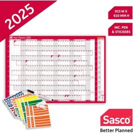 Sasco Year Planner mounted 2025 – 2410238