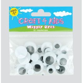 Craft 4 Kids Wiggly Eyes Bag 50 Ass – CK04