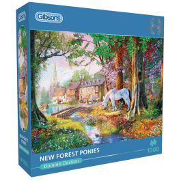 Gibsons Jigsaw New Forest Ponies 1000 Piece Puzzle