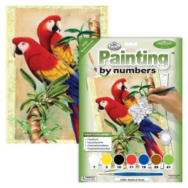 Royal & Langnickel Painting by Numbers Junior Small Bamboo Parrots