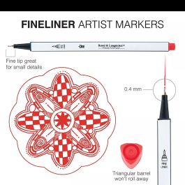 Royal & Langnickel Fineliner 48 Artist Markers with Case