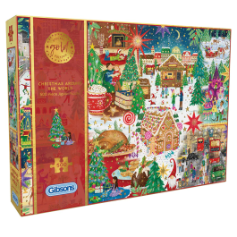 Gibsons Jigsaw Christmas Around the World 500 Piece Puzzle