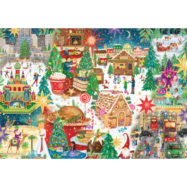 Gibsons Jigsaw Christmas Around the World 500 Piece Puzzle