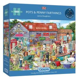 Gibsons Jigsaw Pots & Penny Farthings 1000 Piece Puzzle