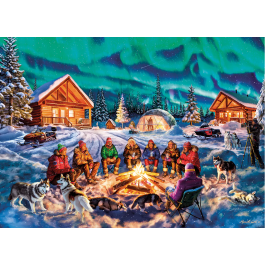 Gibsons Jigsaw A Night of Northern Lights 1000 Piece Puzzle