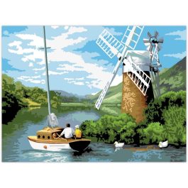 Royal & Langnickel Painting by Numbers Adult Windmill On The River