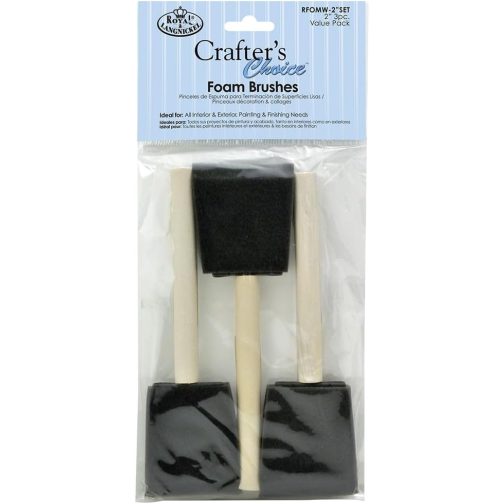 Royal & Langnickel Foam Brushes 3 X 2 Inch