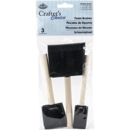 Royal & Langnickel Foam Brushes 3 Assorted Sizes