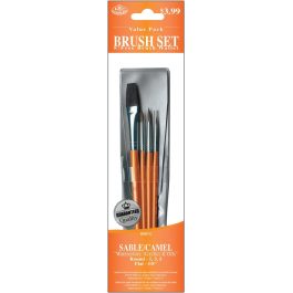 Royal & Langnickel Camel Brush Set 4 Pc