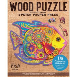 Peter Pauper Press Wood Jigsaw Puzzle Fish