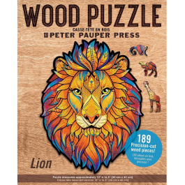 Peter Pauper Press Wood Jigsaw Puzzle Lion