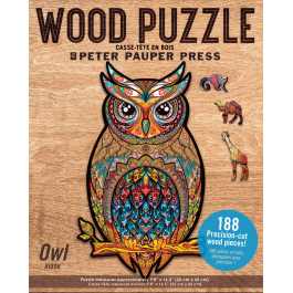 Peter Pauper Press Wood Jigsaw Puzzle Owl