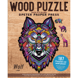 Peter Pauper Press Wood Jigsaw Puzzle Wolf