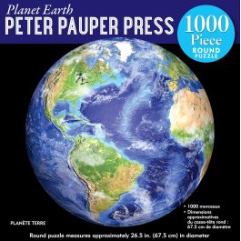 Peter Pauper Press Planet Earth 1000 Piece Round Jigsaw