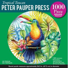 Peter Pauper Press Tropical Toucan 1000 Piece Round Jigsaw