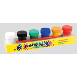 Club Poster Paints Watercolour Pk 6 – CB365