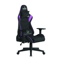 The Apollo Ergonomic Gaming Chair Black with Purple Trim