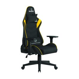 The Apollo Ergonomic Gaming Chair Black with Yellow Trim