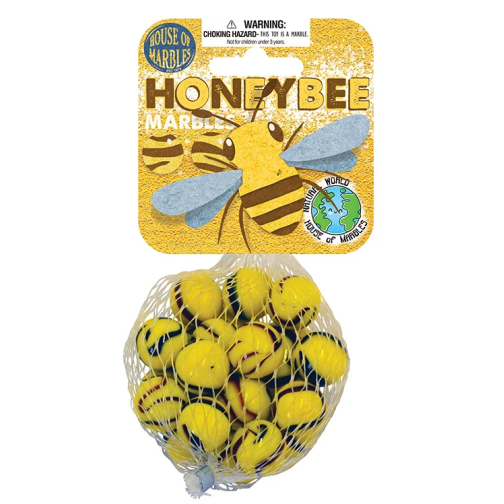 House of Marbles Honeybee Net Bag of Marbles