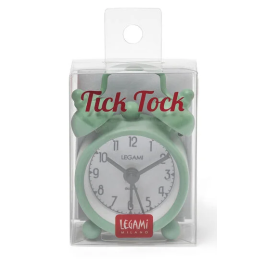 Legami Mini Tick Tock Alarm Clock Vintage Green