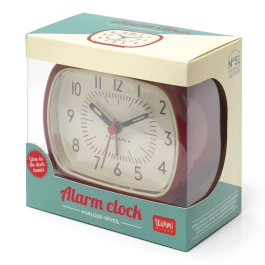 Legami Retro Alarm Clock Red