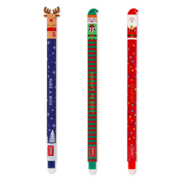 Legami Set of 3 Erasable Gel Pens Naughty or Nice