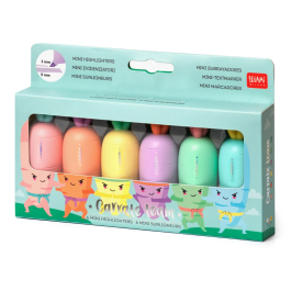 Legami Mini Highlighters Carrate Team set of 6