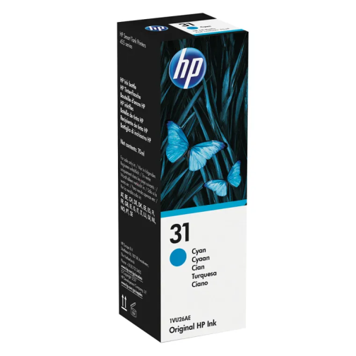 HP 31 Ink Bottle 70ml Cyan