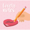 Legami Adhesive Notepad Lovely Notes - Image 2