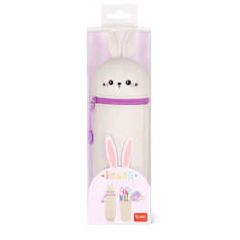 Legami Kawaii 2 in 1 Soft Silicone Pencil Case Bunny