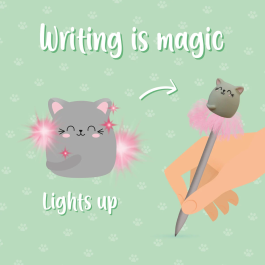 Legami Ballpoint Pen Light Up Kitty