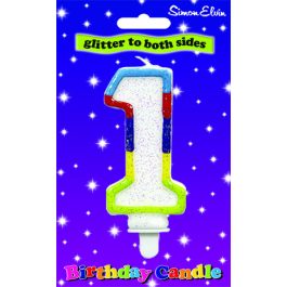 Simon Elvin Glitter Birthday Candle Number 1 – CDL902