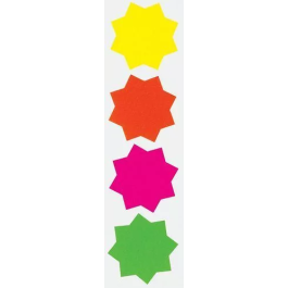 County 50 Fluorescent Stars 74mm – C342