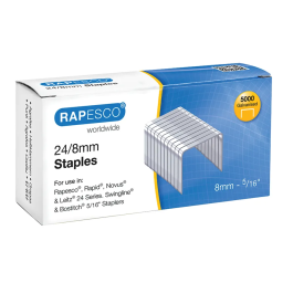 Rapesco Staples 8 mm 24/8 Pk 5000