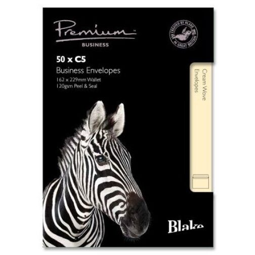 Blake Premium C5 120gsm Envelopes Cream Wove Pk 50