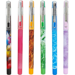 Helix Oxford Illusions Gel Ink Pens Pk 6