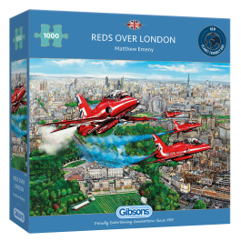 Gibsons Jigsaw Reds Over London 1000 Piece Puzzle