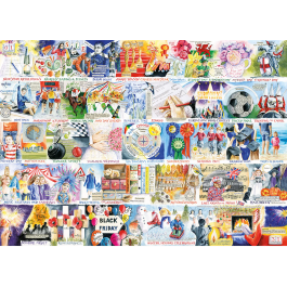 Gibsons Jigsaw A Year in Great Britain 1000 Piece Puzzle