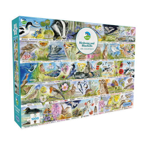 Gibsons Jigsaw RSPB Birdsong & Bluebells 1000 Piece Puzzle