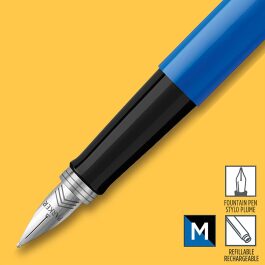 Parker Jotter Fountain Pen Blue / Stainless Steel Barrel