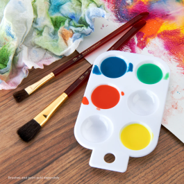 Royal & Langnickel Rectangular Plastic 6-Well Paint Palette