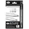 Royal & Langnickel Azure Artist Markers Warm Gray Colour Set 7pc