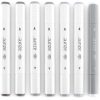 Royal & Langnickel Azure Artist Markers Warm Gray Colour Set 7pc - Image 3