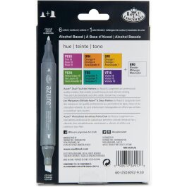 Royal & Langnickel Azure Artist Markers Hue Colour Set 7pc