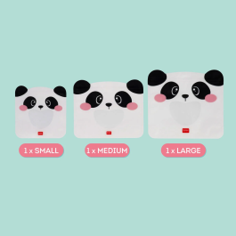 Legami Set of 3 Snack Bags – Panda